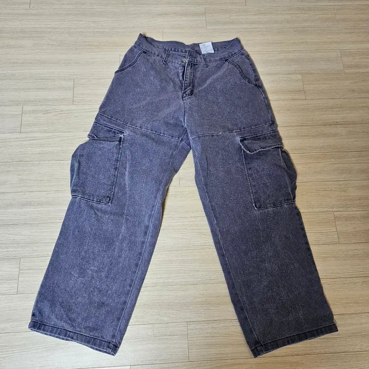[BUNJANG] Wide Cargo Pants / 카고바지 와이드팬츠 프리사이즈