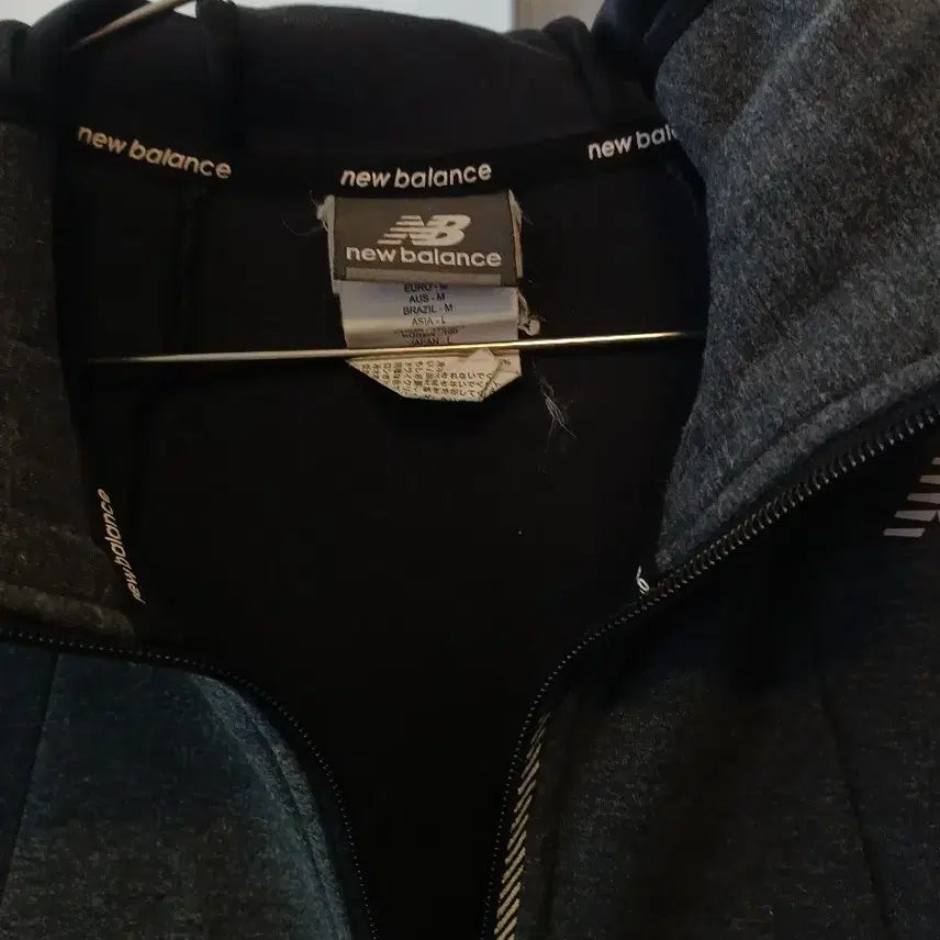[BUNJANG] New Balance Hooded Zip-Up Gray 100 / 뉴발란스 후드 집업 그레이 100