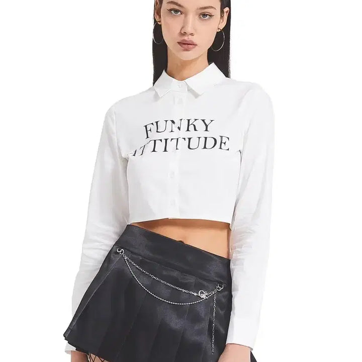 [BUNJANG] CRANK Cropped Shirt / 크랭크 크롭셔츠