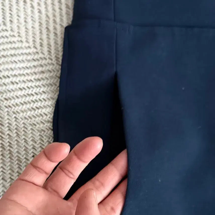 [BUNJANG] Jucy Judy Navy Blue Wide Jumpsuit / Jucy Judy 네이비 블루 와이드 점프수트