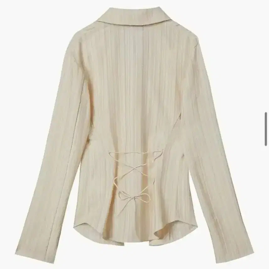 [BUNJANG] TheOpen Product Lace-Up Stripe Shirt / 오픈와이와이 (더오픈프로덕트) 레이스업 스트라이프 셔츠
