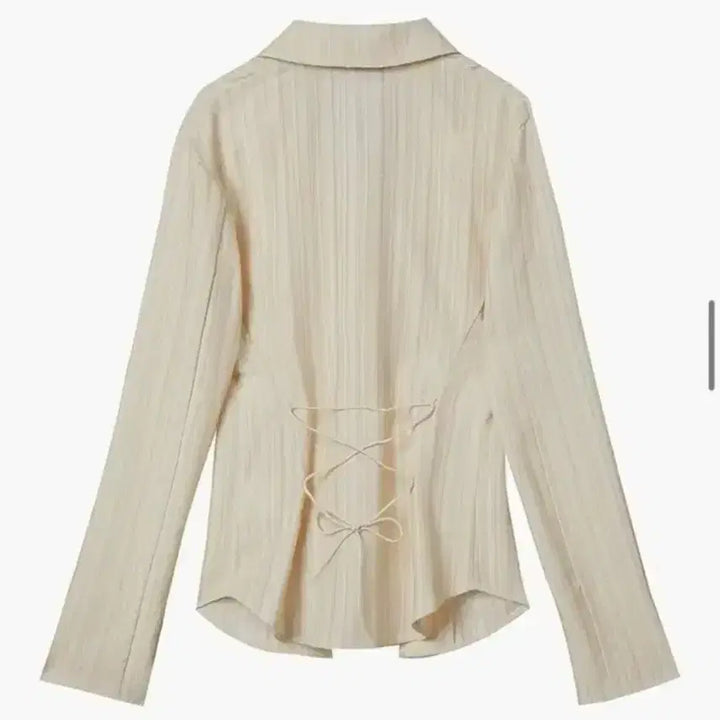 [BUNJANG] TheOpen Product Lace-Up Stripe Shirt / 오픈와이와이 (더오픈프로덕트) 레이스업 스트라이프 셔츠