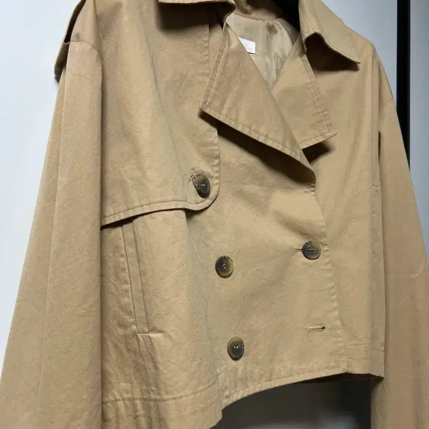 [BUNJANG] Korean Beige Double Jacket / 예쁜 더블 자켓