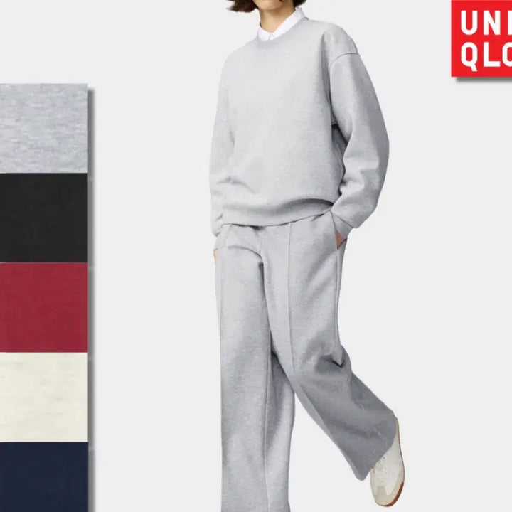[BUNJANG] Uniqlo C Sweat Straight Pants Long Length Women&