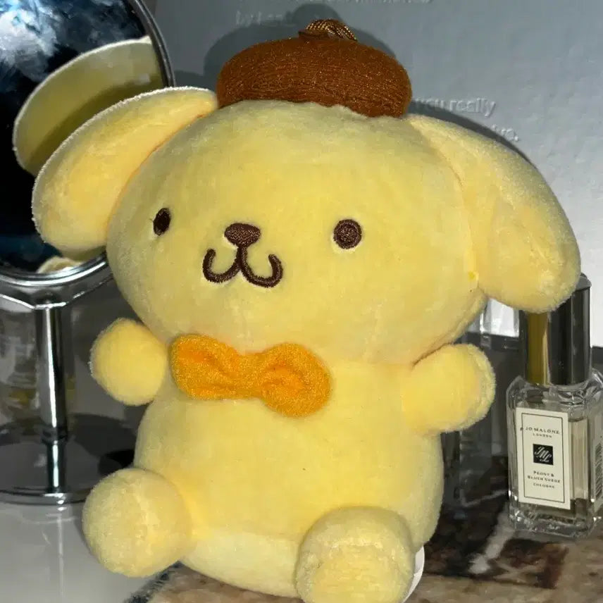 [BUNJANG] Sanrio Pompompurin Plush Keychain / 산리오 폼폼푸린 인형 키링