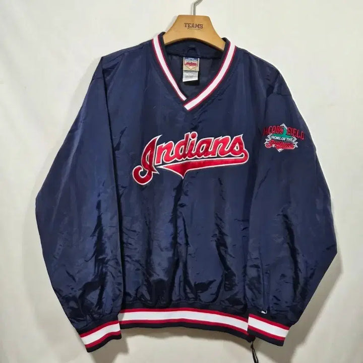 [BUNJANG] Puma Cleveland Indians Warm-up Windbreaker Jacket / 퓨마 클리블랜드 인디언스 웜업 바람막이 자켓
