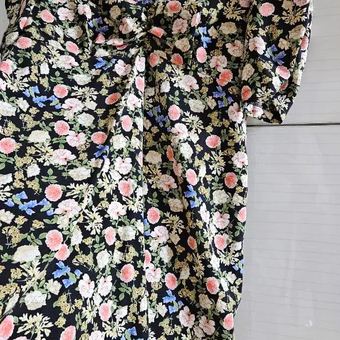 [SOLD OUT] 어라운드랜드 플라워 패턴 퍼프 원피스