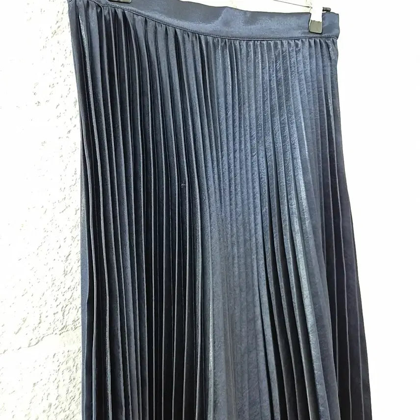 [BUNJANG] orr Navy Pleated Long Skirt / 오르 orr 네이비 플리츠 롱 스커트