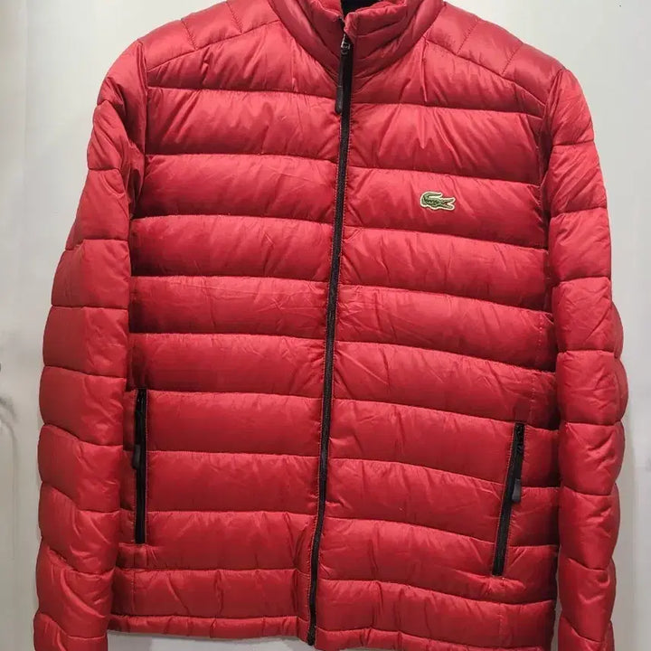 [BUNJANG] Lacoste Red Padded Jumper (Size 100) / 라코스테 레드 패딩 점퍼100사이즈