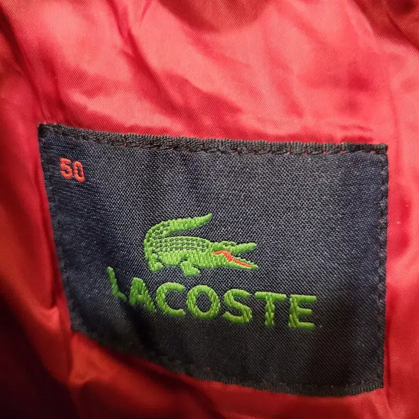 [BUNJANG] Lacoste Red Padded Jumper (Size 100) / 라코스테 레드 패딩 점퍼100사이즈