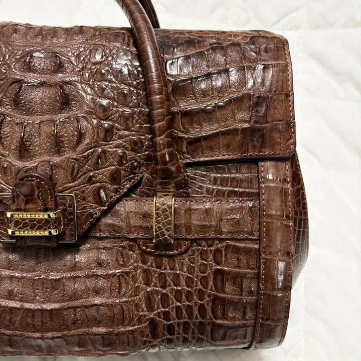 [BUNJANG] Pierre Cardin Real Crocodile Leather Tote Bag / 피에르가르뎅(pierre cardin) 리얼 악어가죽 토트백