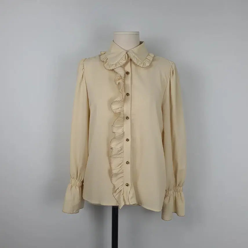 [BUNJANG] Ivory Frill Blouse - Women&