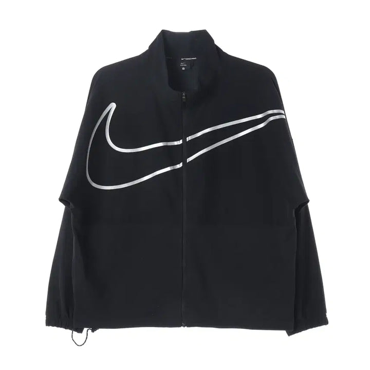 [BUNJANG] Nike Pro Big Swoosh Logo Woven Full-Zip Jumper / 나이키 프로 빅 스우시 로고 우븐 풀집 점퍼