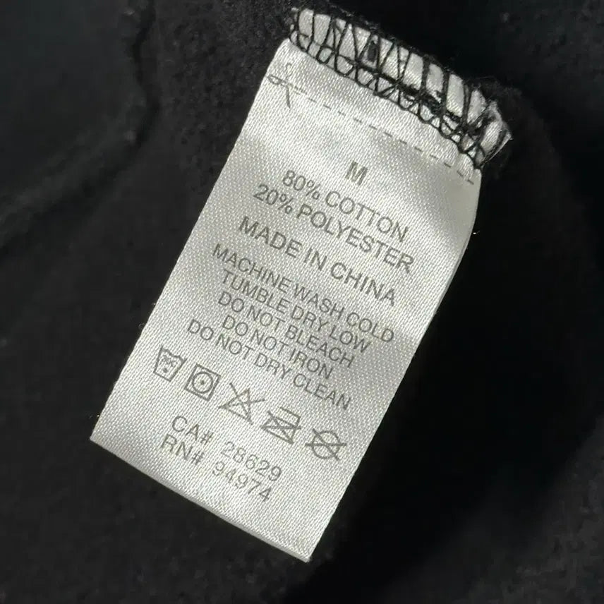 [BUNJANG] Stussy Orange Logo Black Sweatshirt / M 스투시 오렌지 로고 블랙 맨투맨