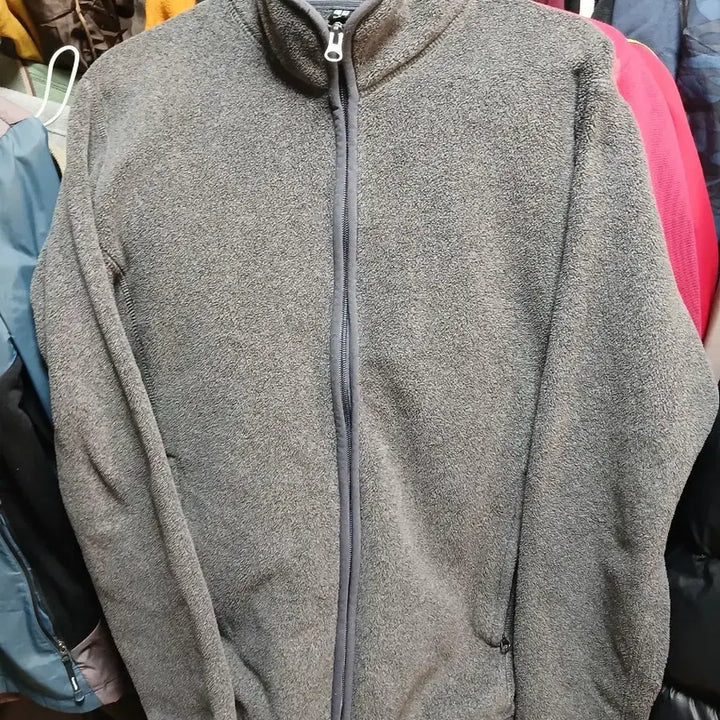 [BUNJANG] Uniqlo Fleece Jacket / 유니클로 회색 후리스 자켓 80-60