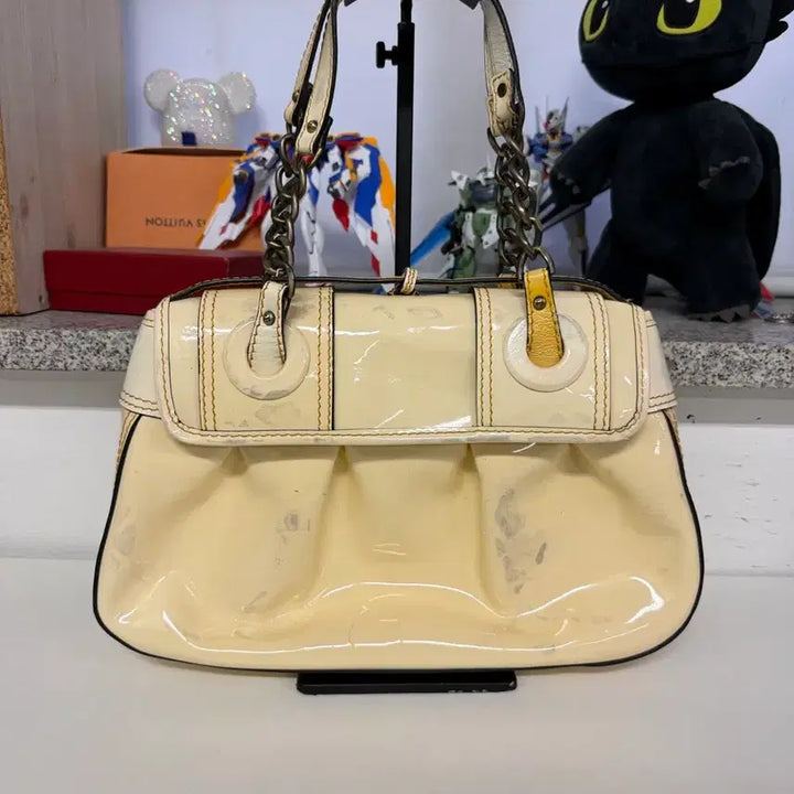 [BUNJANG] Fendi FF Buckle Ivory Shoulder Bag / 정품) 펜디 FF 버클 아이보리 숄더백 토트백