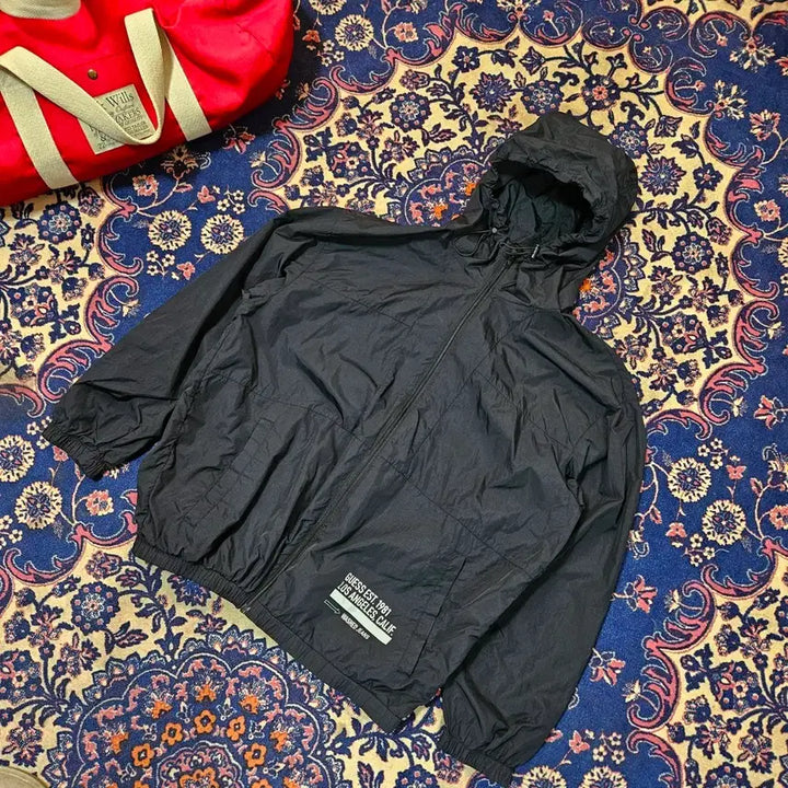 [BUNJANG] GUESS Los Angeles Lettering Windbreaker Jacket / 게스(GUESS) 로스엔젤레스 레터링 윈드브레이커 L size