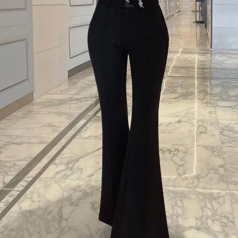 [BUNJANG] Mielle High-End Ver. Buckle Bootcut Pants / [미엘르] 하이엔드 베르 버클 부츠컷 팬츠