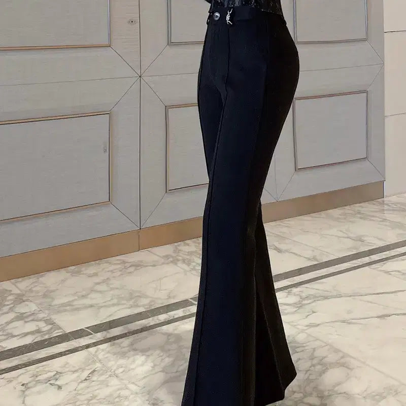 [BUNJANG] Mielle High-End Ver. Buckle Bootcut Pants / [미엘르] 하이엔드 베르 버클 부츠컷 팬츠