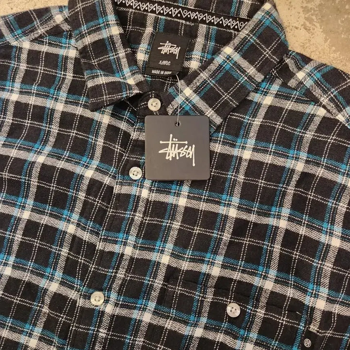 [SOLD OUT] 빈티지 스투시 체크 셔츠 XL