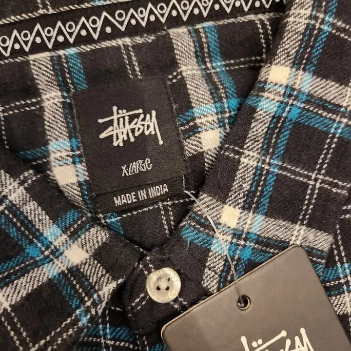 [SOLD OUT] 빈티지 스투시 체크 셔츠 XL