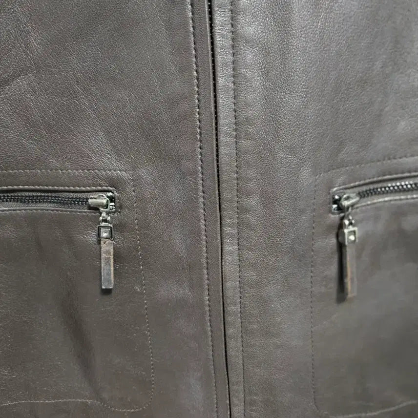 [BUNJANG] Wooyoungmi Leather Jacket (Brown) - Size 66 / 우영미 양가죽 자켓 66