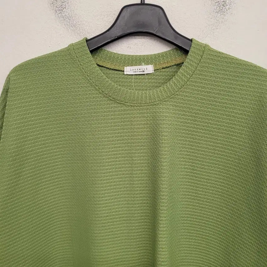 [BUNJANG] Bymono Waffle Pattern Half Sleeve T-shirt / [110/XXL] 바이모노 와플 패턴 5부 반팔티