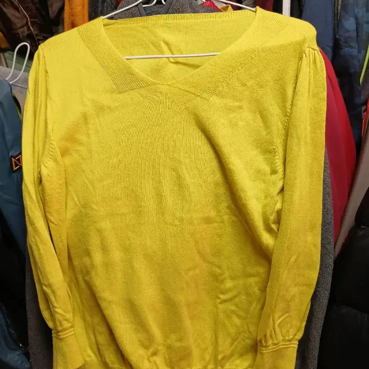 [BUNJANG] Yellow Knit Sweater / 노란색 니트 90(66)사이즈