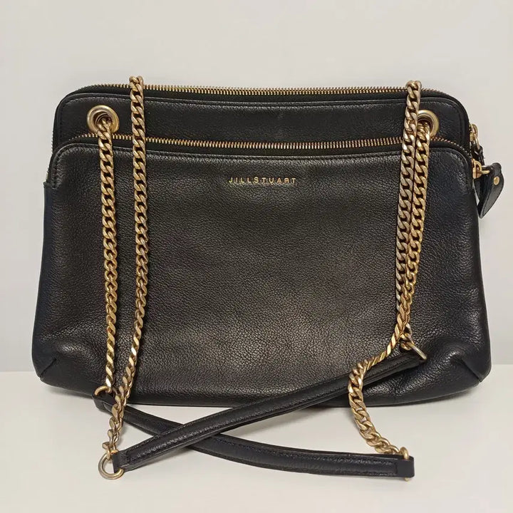 [BUNJANG] JILLSTUART Rosella Triple-Zip Chain Shoulder Bag / [소가죽] 질스튜어트 로젤라 트리플 지퍼 체인 숄더백 [35*20]