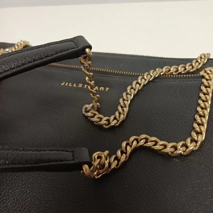 [BUNJANG] JILLSTUART Rosella Triple-Zip Chain Shoulder Bag / [소가죽] 질스튜어트 로젤라 트리플 지퍼 체인 숄더백 [35*20]