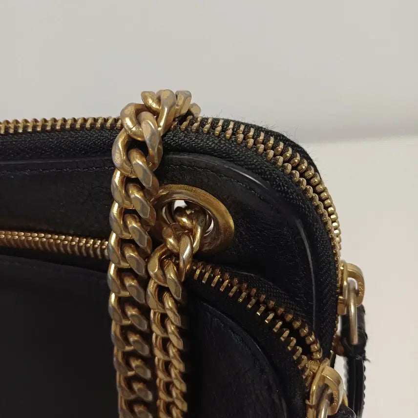 [BUNJANG] JILLSTUART Rosella Triple-Zip Chain Shoulder Bag / [소가죽] 질스튜어트 로젤라 트리플 지퍼 체인 숄더백 [35*20]