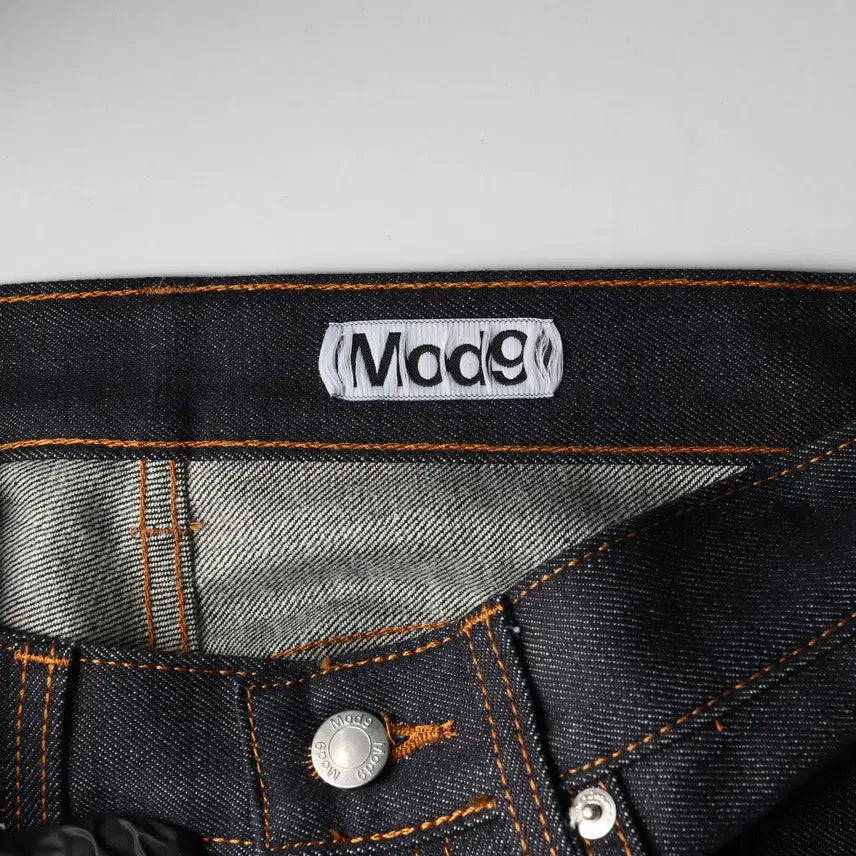 [BUNJANG] Mod9 Straight Fit Raw Denim Pants Deep Indigo / (새상품) 모드나인 스트레이트핏 생지 데님 팬츠 딥인디고