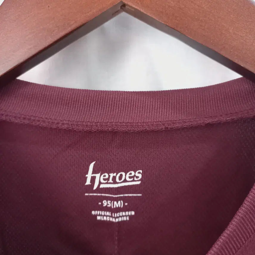 [BUNJANG] Kiwoom Heroes Lee Jung-hoo Burgundy Jersey / 키움히어로즈 버건디 셔츠 95 이정후