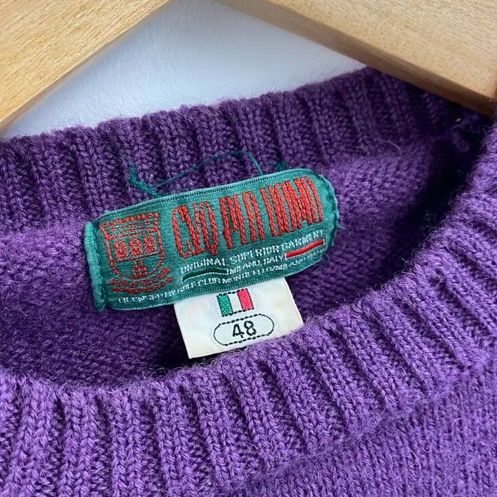 [BUNJANG] CVQ PER UOMO Golf Embroidered Knit Sweater / [M] 90s CVQ PER UOMO 골프 자수 니트