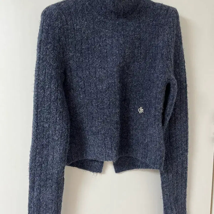 [BUNJANG] City Breeze Turtleneck Knit (Navy) / 시티브리즈 백슬릿 터틀넥 니트 (네이비)