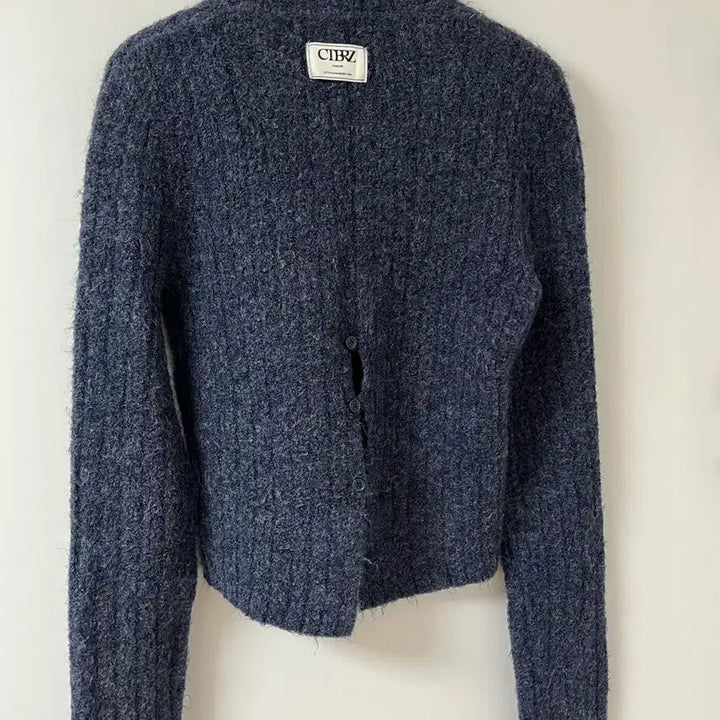 [BUNJANG] City Breeze Turtleneck Knit (Navy) / 시티브리즈 백슬릿 터틀넥 니트 (네이비)