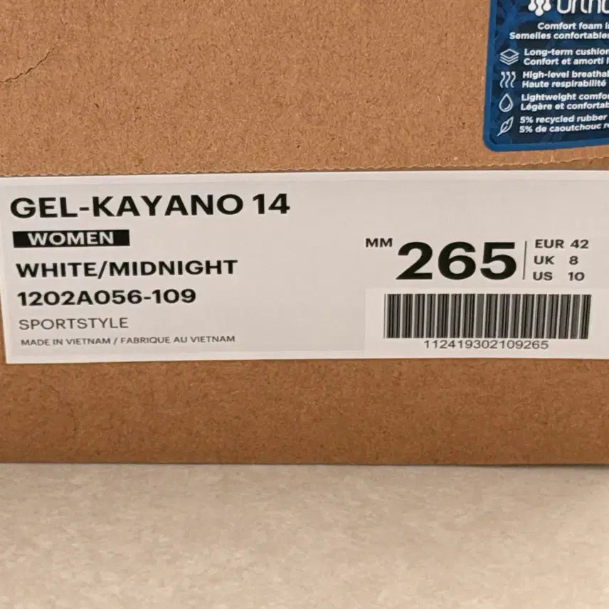 [BUNJANG] Asics Gel Kayano 14 White Midnight 265 / 아식스 젤 카야노 14 화이트 미드나잇 265