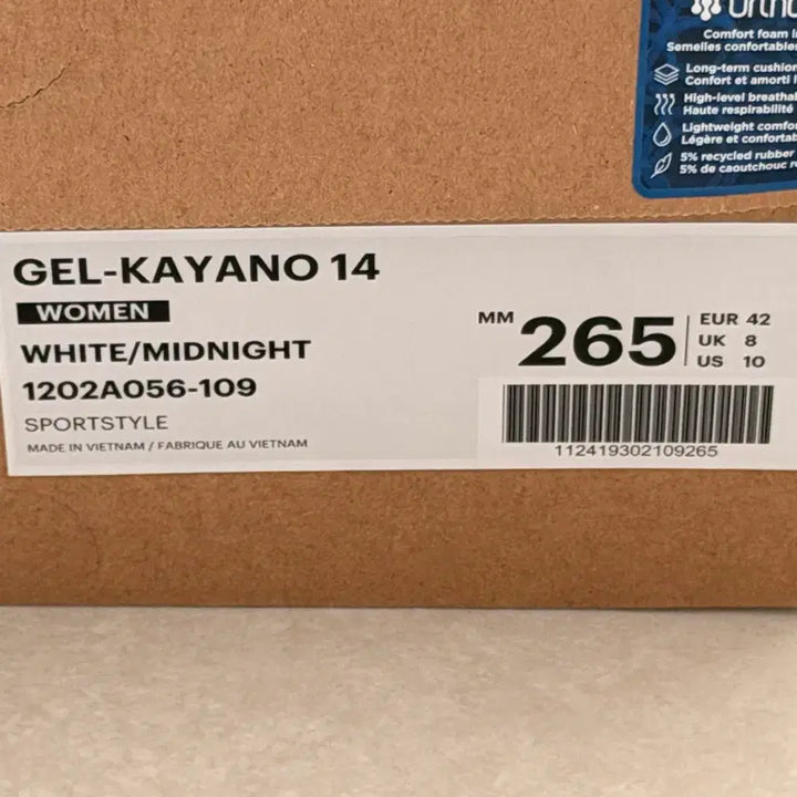 [BUNJANG] Asics Gel Kayano 14 White Midnight 265 / 아식스 젤 카야노 14 화이트 미드나잇 265