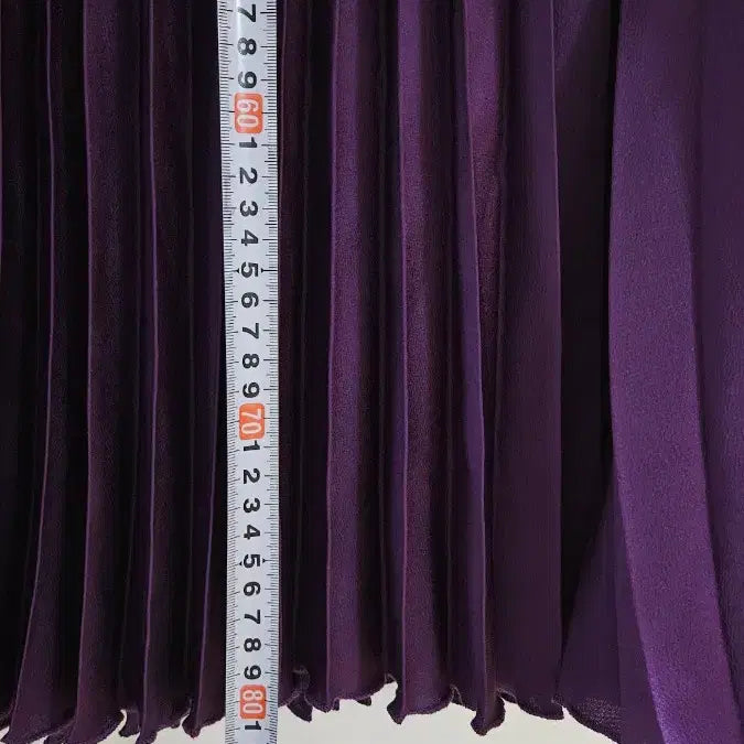[BUNJANG] ZARA Purple Pleated Long Skirt / 자라 퍼플 플리츠 스커트
