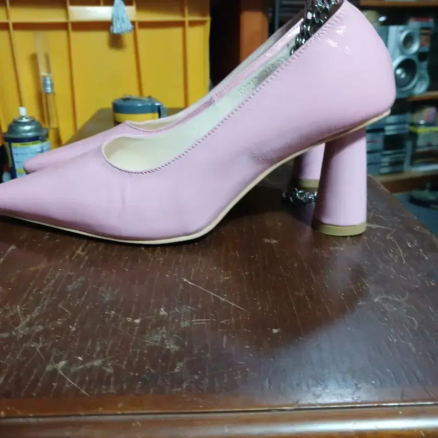 [BUNJANG] Pink Enamel Chain Embellished Women&