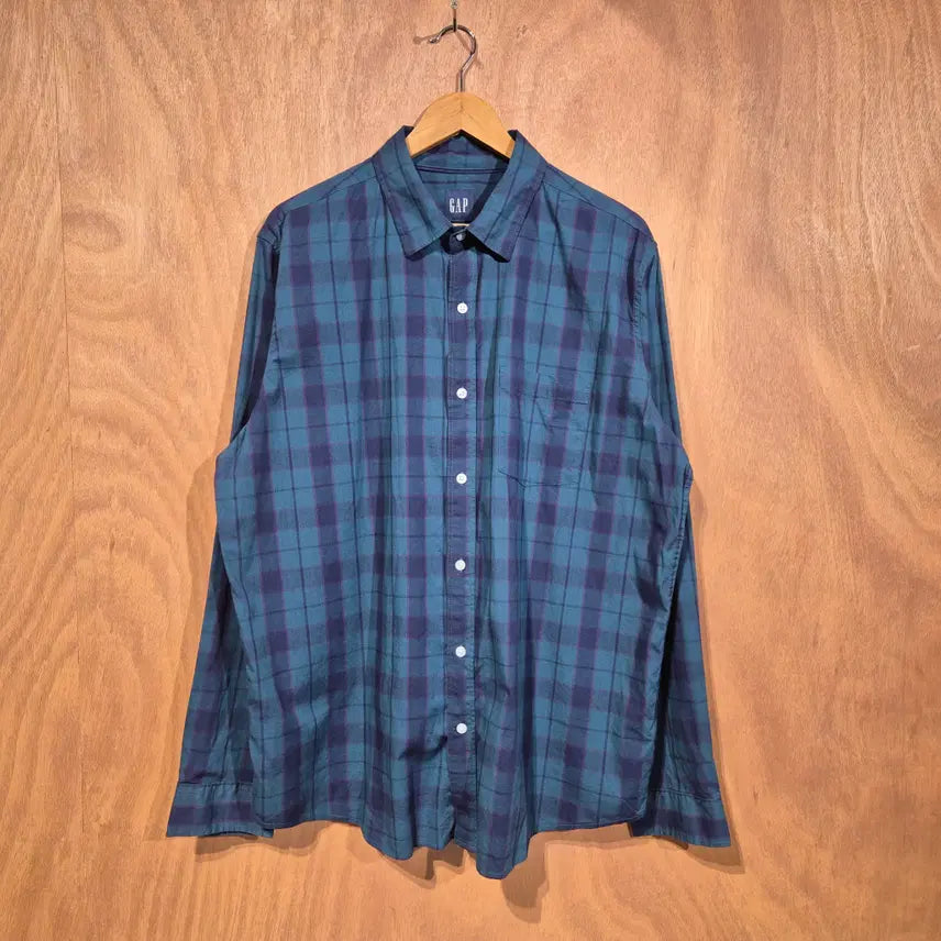 [SOLD OUT] GAP 갭 타탄체크 셔츠 XL (번295 오버핏
