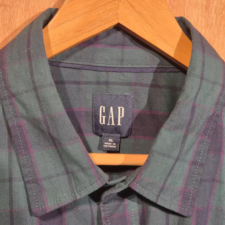 [SOLD OUT] GAP 갭 타탄체크 셔츠 XL (번295 오버핏