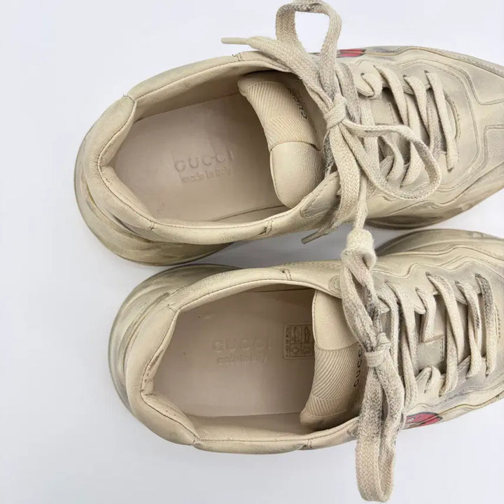[BUNJANG] Gucci Dirty Lips Logo Rhyton Sneakers / 구찌 더티 입술로고 라이톤 스니커즈