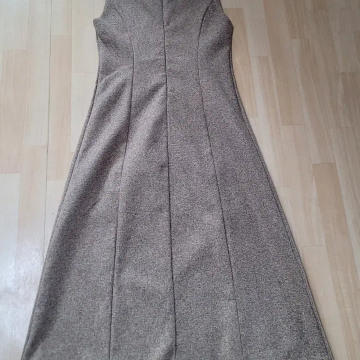 [BUNJANG] Brown Wool Sleeveless Winter Dress / 모직 브라운 민소매 겨울 원피스 55