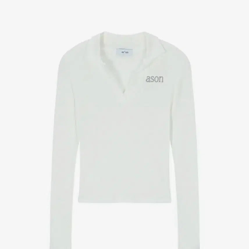 [BUNJANG] Asone Ivy Collar Long Sleeve Shirt - White / 애즈온 IVY COLLAR LONG SLEEVE / WHITE