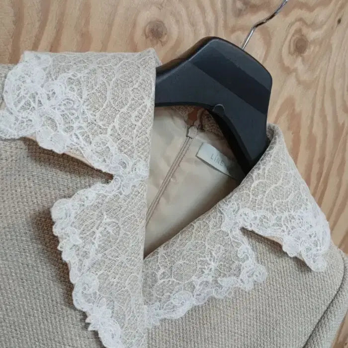 [BUNJANG] Line Edition Lace Collar Dress / 라인에디션 원피스