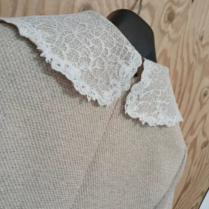 [BUNJANG] Line Edition Lace Collar Dress / 라인에디션 원피스