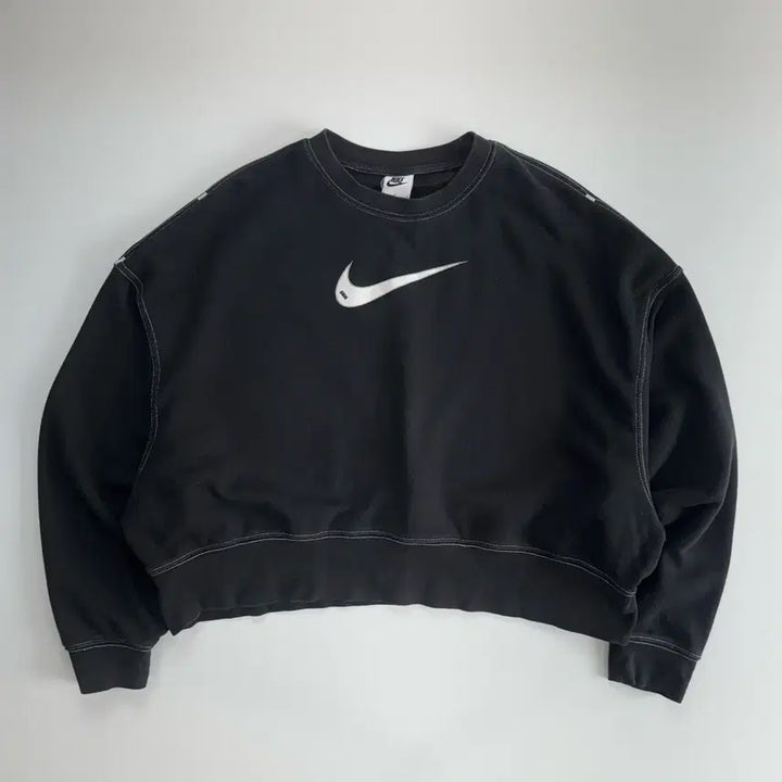 [SOLD OUT] Nike 나이키 빅로고 스티치 블랙 맨투맨