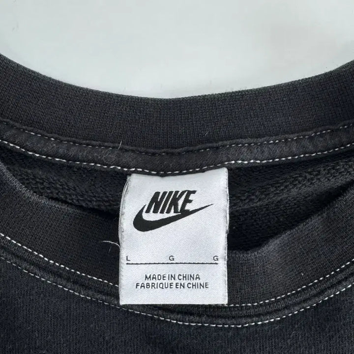 [SOLD OUT] Nike 나이키 빅로고 스티치 블랙 맨투맨