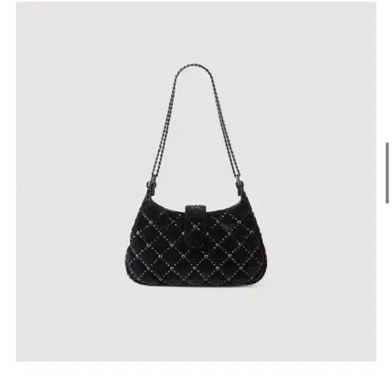 [BUNJANG] Sandro Sweet Janette Velvet Shoulder Bag / 산드로 스윗 자넷 벨벳 숄더 백 SFASA01144